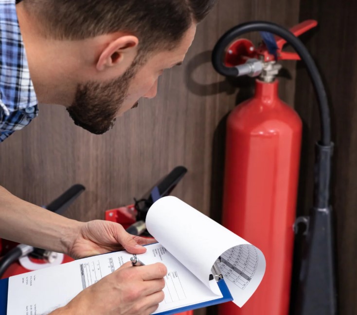 Safety checking on a Fire Extinguisher<br />
