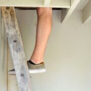 Inspecting the loft space for the digital inventory