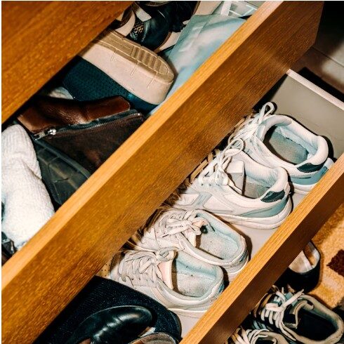 HMO entrance hall shoes